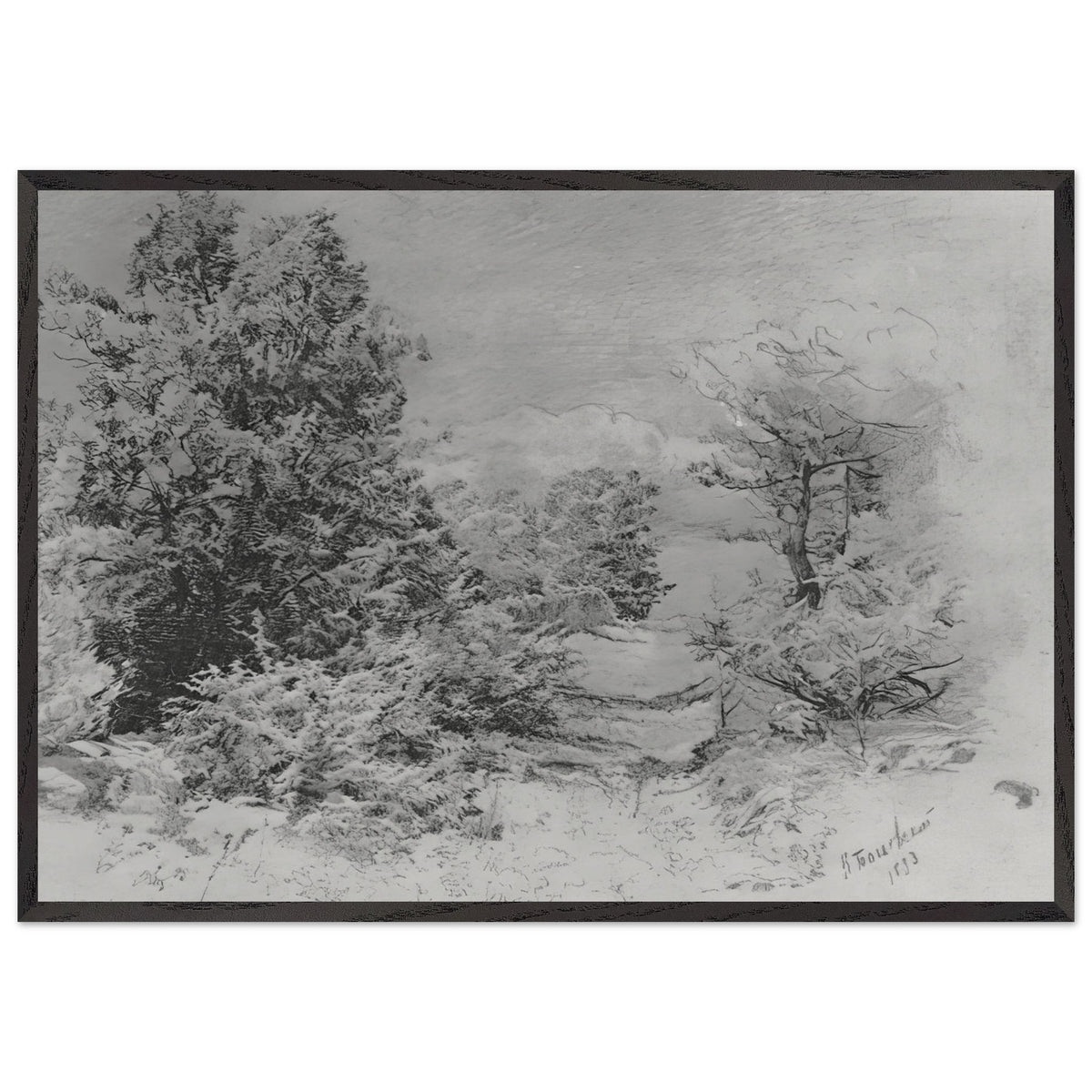 Trees by Konstantin Bogaevsky, framed poster, view 3