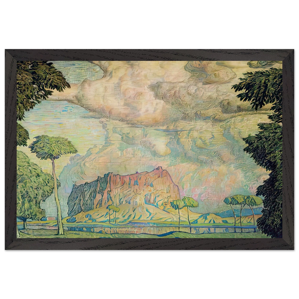 Tropical Landscape by Konstantin Bogaevsky, framed poster, view 2