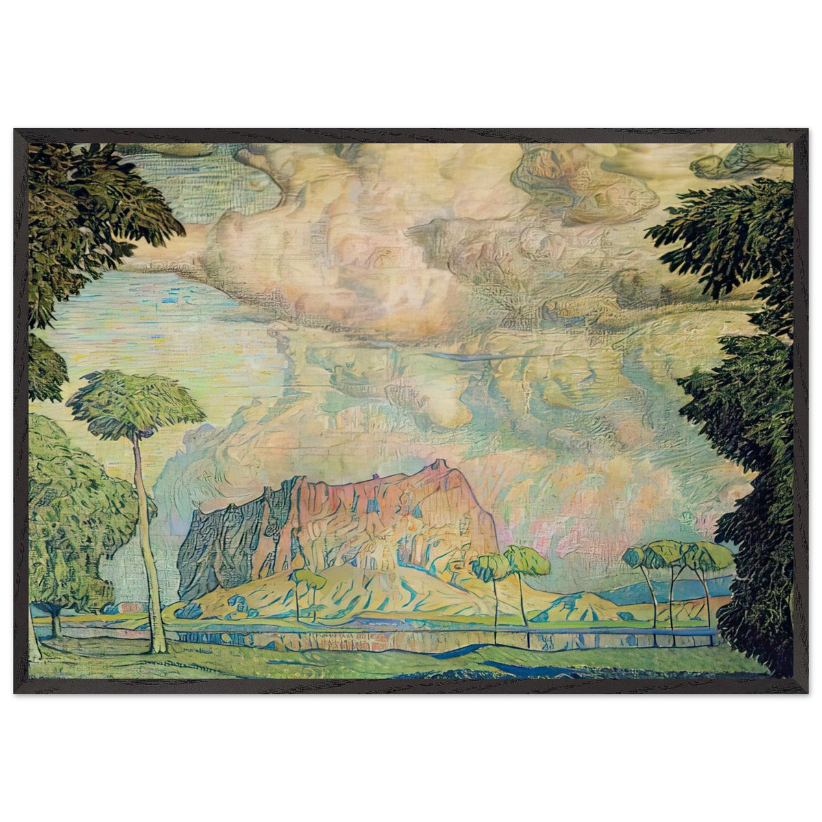 Tropical Landscape by Konstantin Bogaevsky, framed poster, view 3