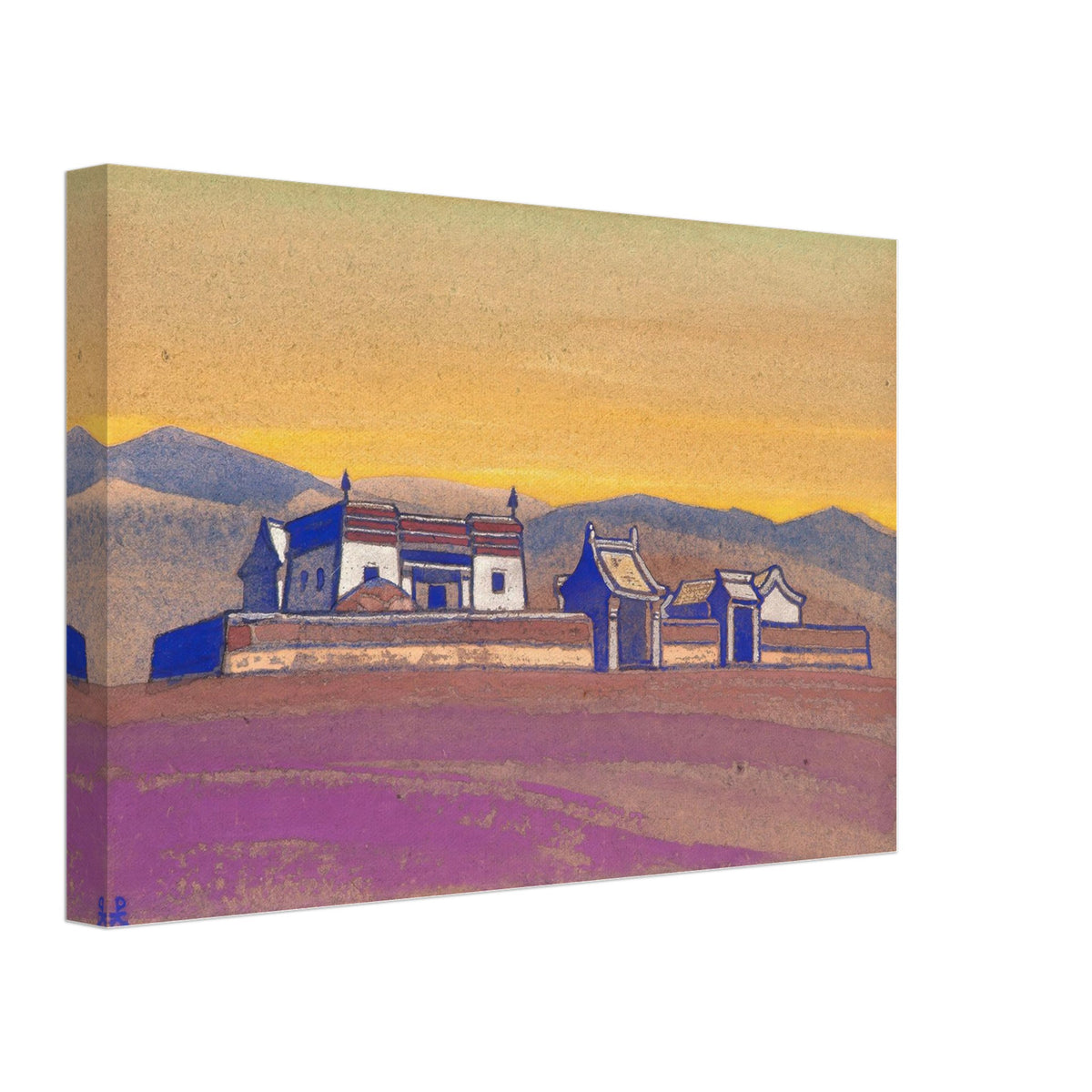 Tsagaan-Kure, Inner Mongolia by Nicholas Roerich, canvas, view 2