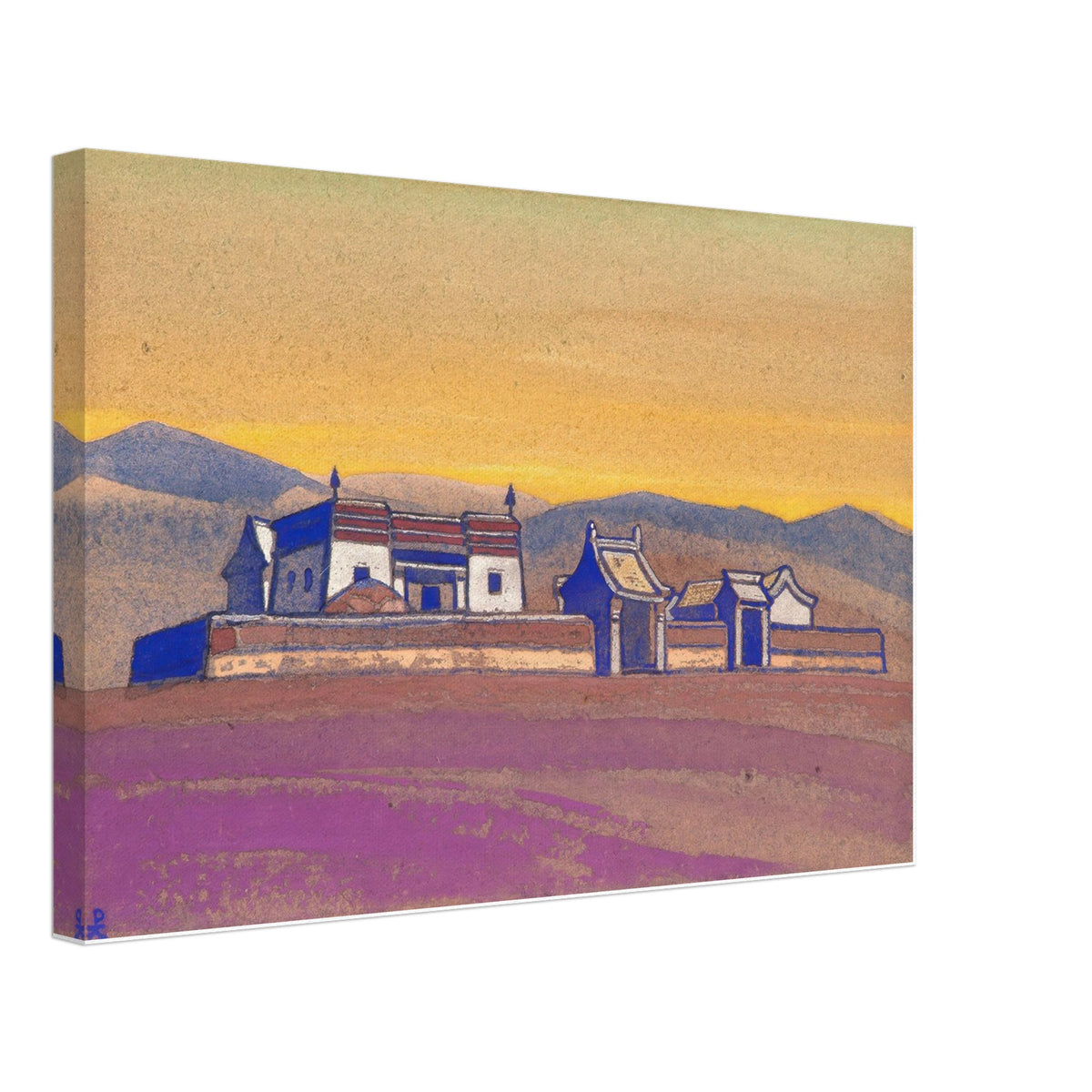 Tsagaan-Kure, Inner Mongolia by Nicholas Roerich, canvas