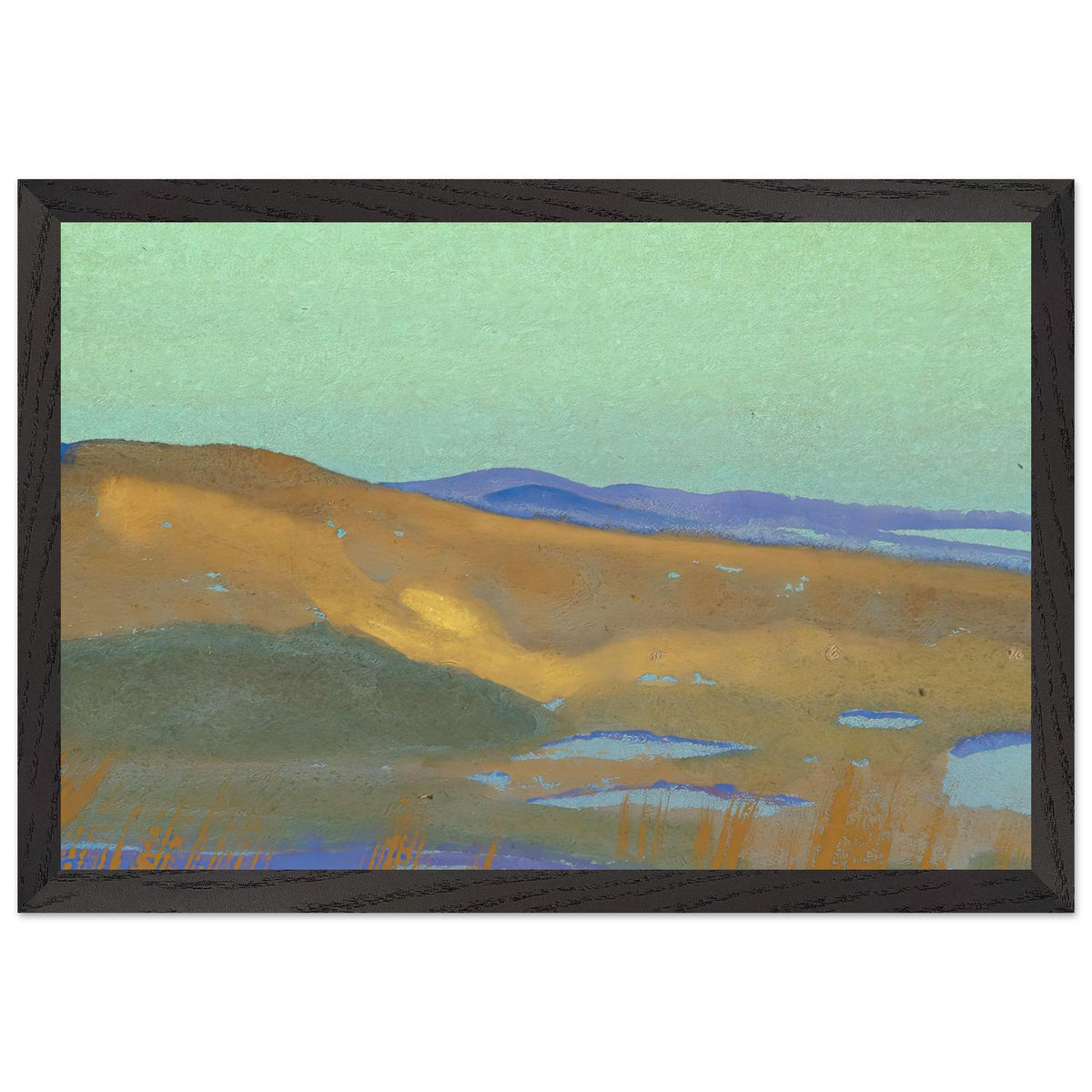 Tsaidam Swamps by Nicholas Roerich, framed poster, view 2