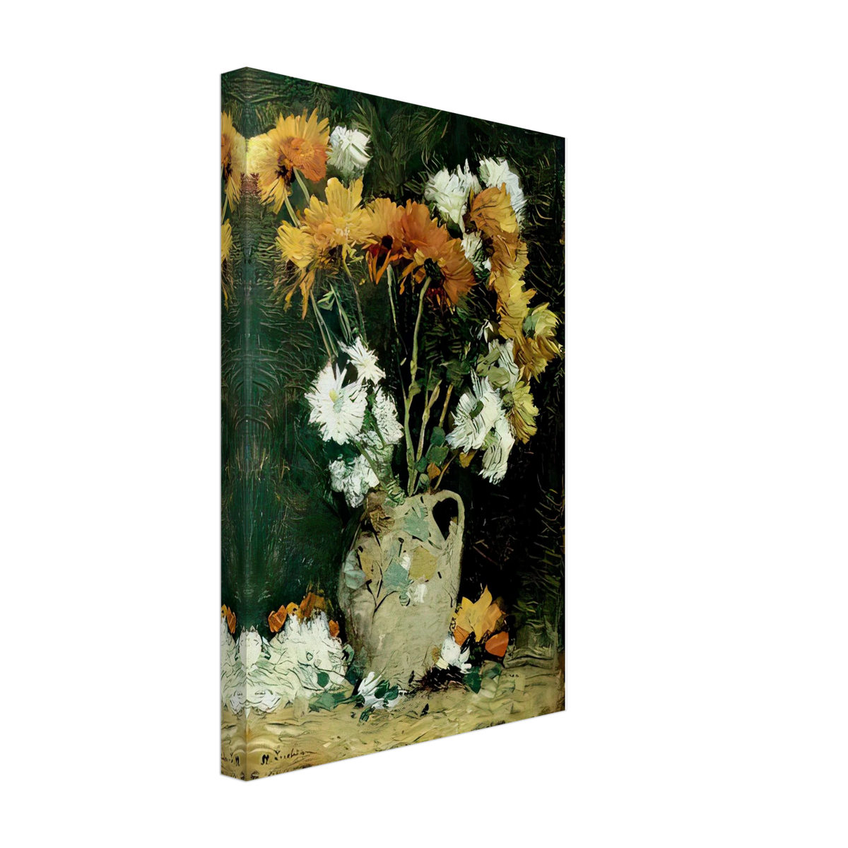Tufănele în Ulcică by Stefan Luchian, canvas, view 2