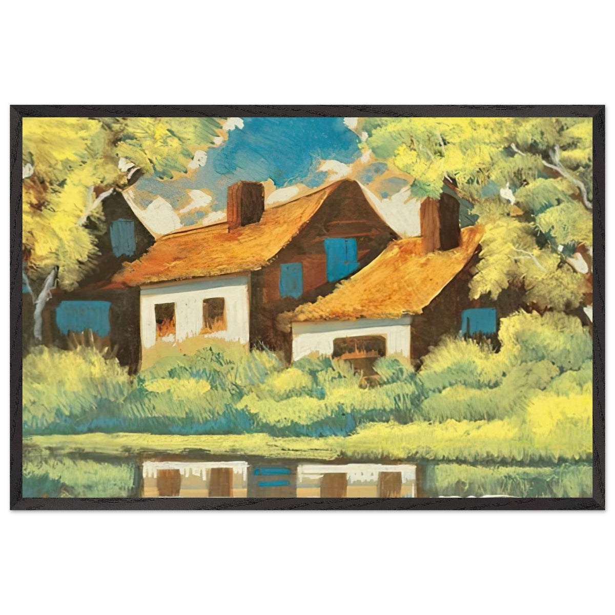 Tükrözödés by Scheiber Hugó, framed poster