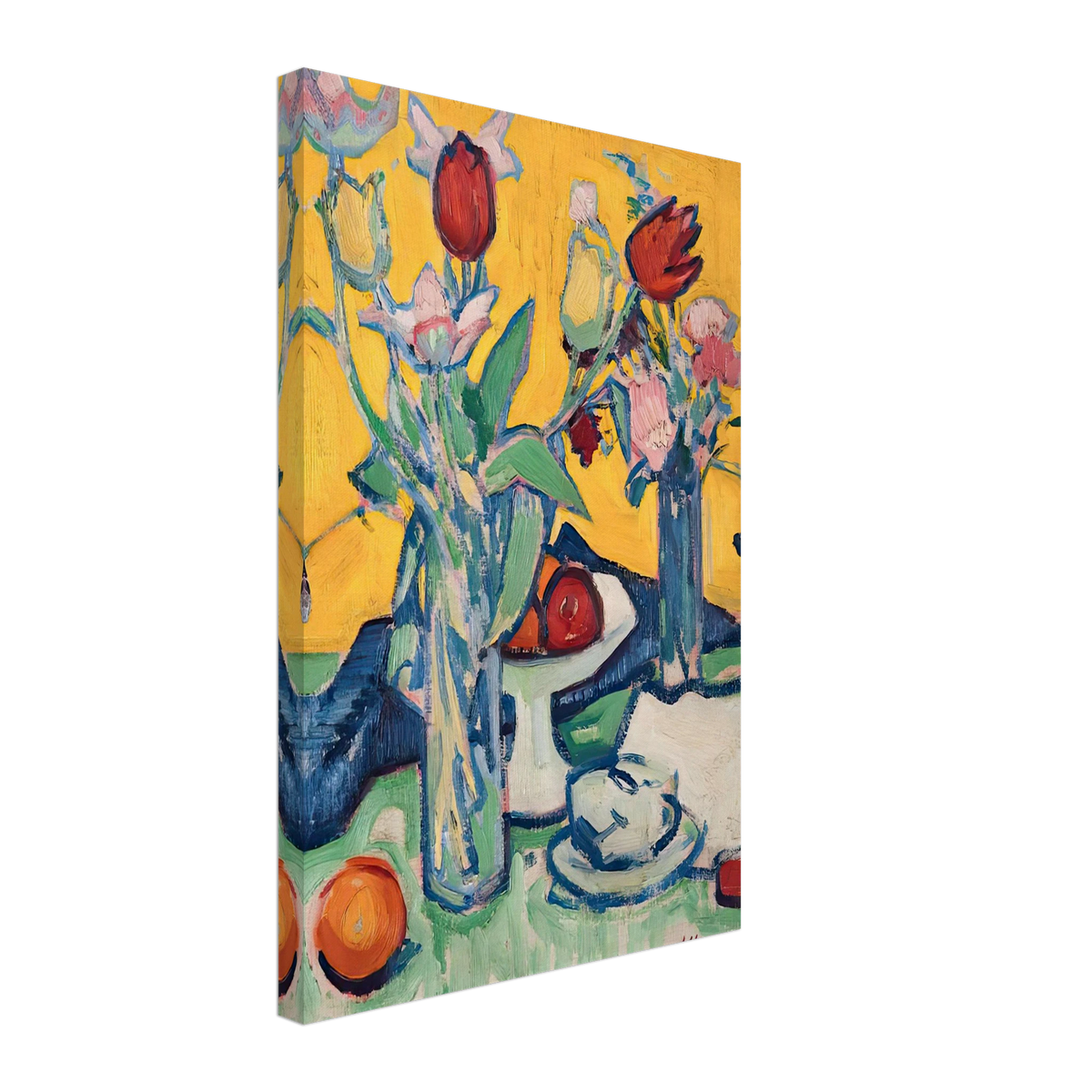 Tulips and Cups by Samuel Peploe, canvas