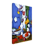 Tulips and Fruit by Samuel Peploe, canvas