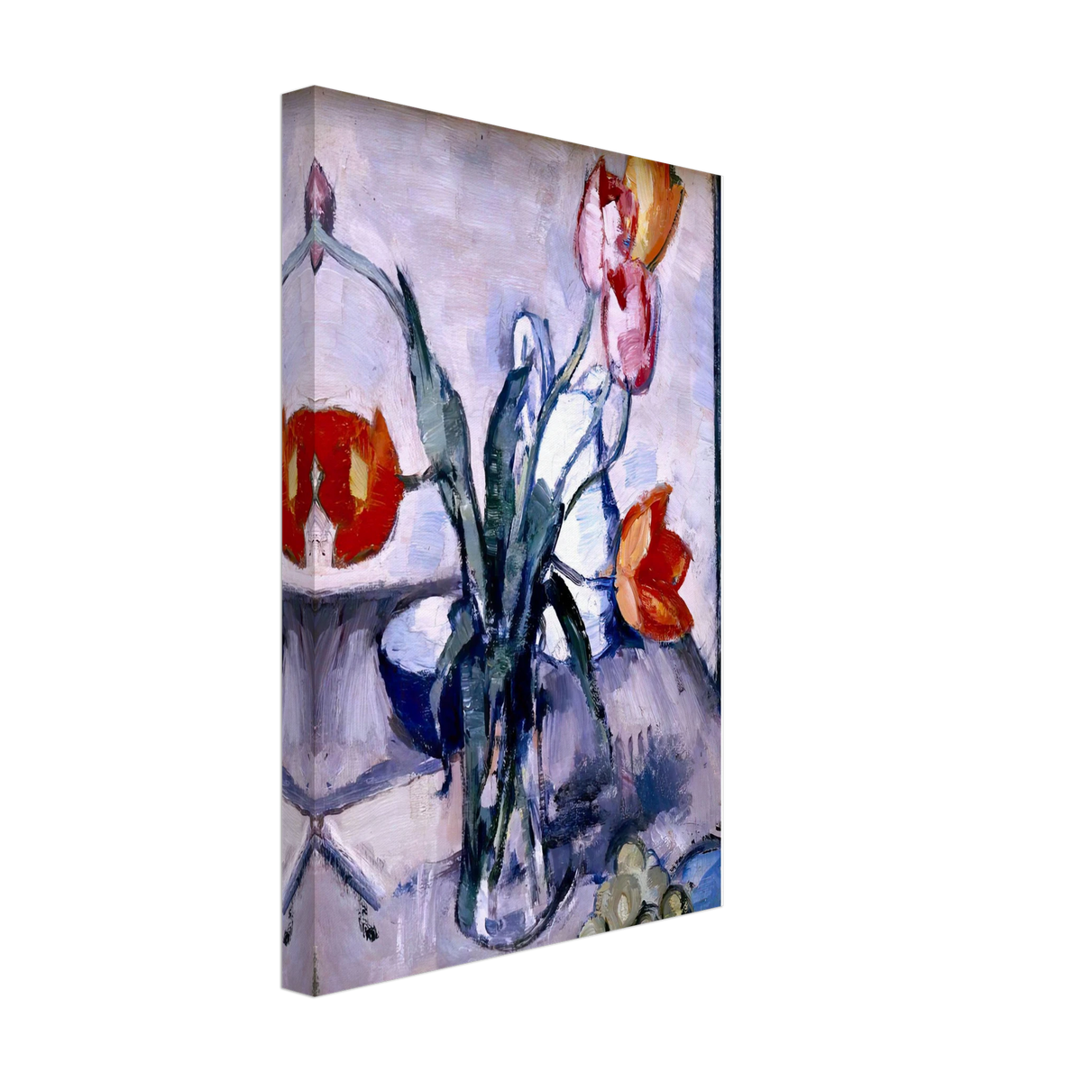 Tulips by Samuel Peploe, canvas, view 2
