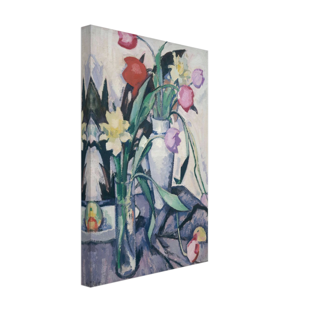 Tulips by Samuel Peploe, canvas, view 2