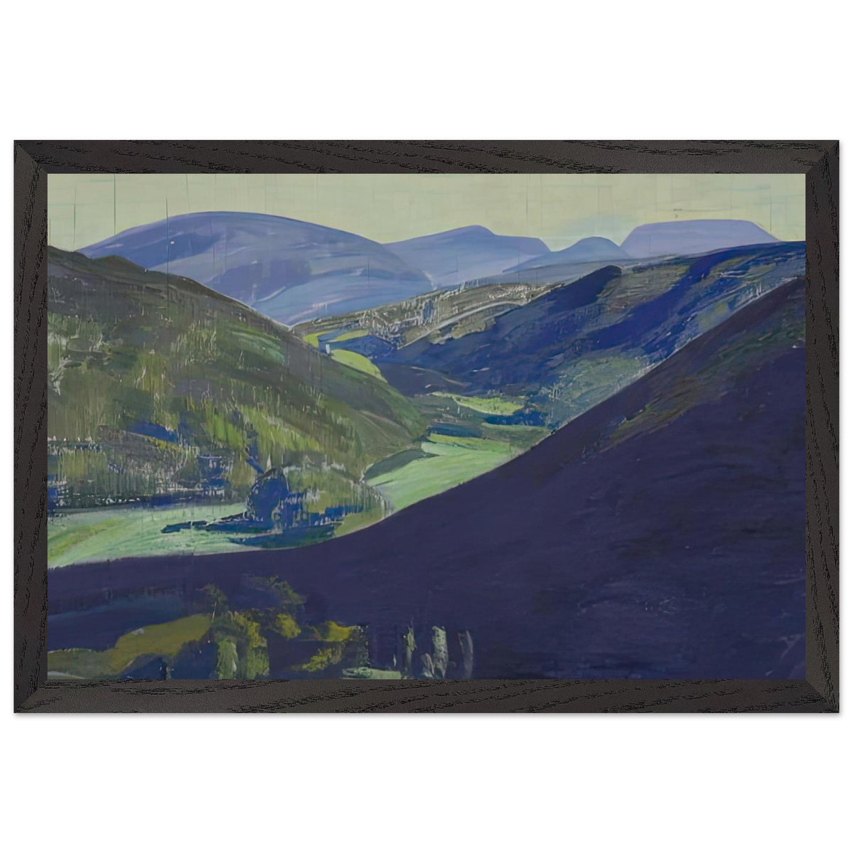 Tulola Valley by Nicholas Roerich, framed poster, view 2