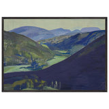Tulola Valley by Nicholas Roerich, framed poster, view 3