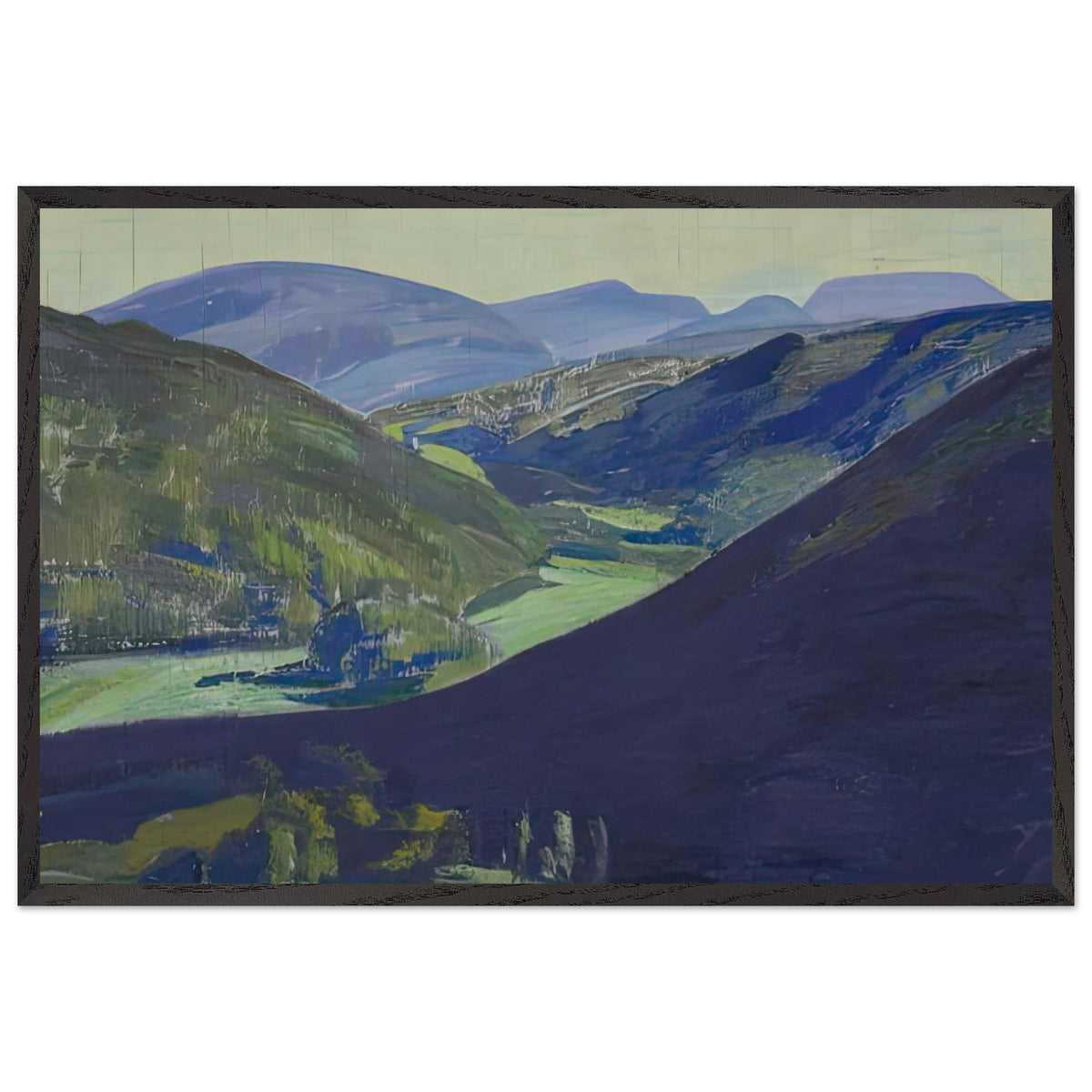 Tulola Valley by Nicholas Roerich, framed poster