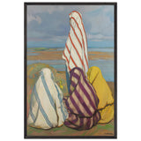 Turk Women on the Shore of Danube by Constantin Artachino, framed poster