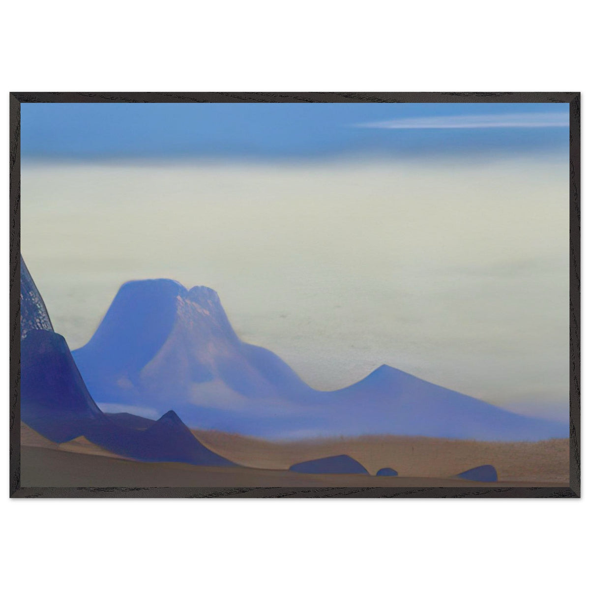 Turkestan [Mountain Silence] by Nicholas Roerich, framed poster, view 3