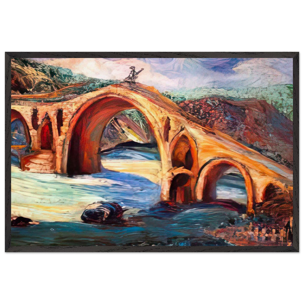 Turski Bridge by Nadezda Petrovic, framed poster