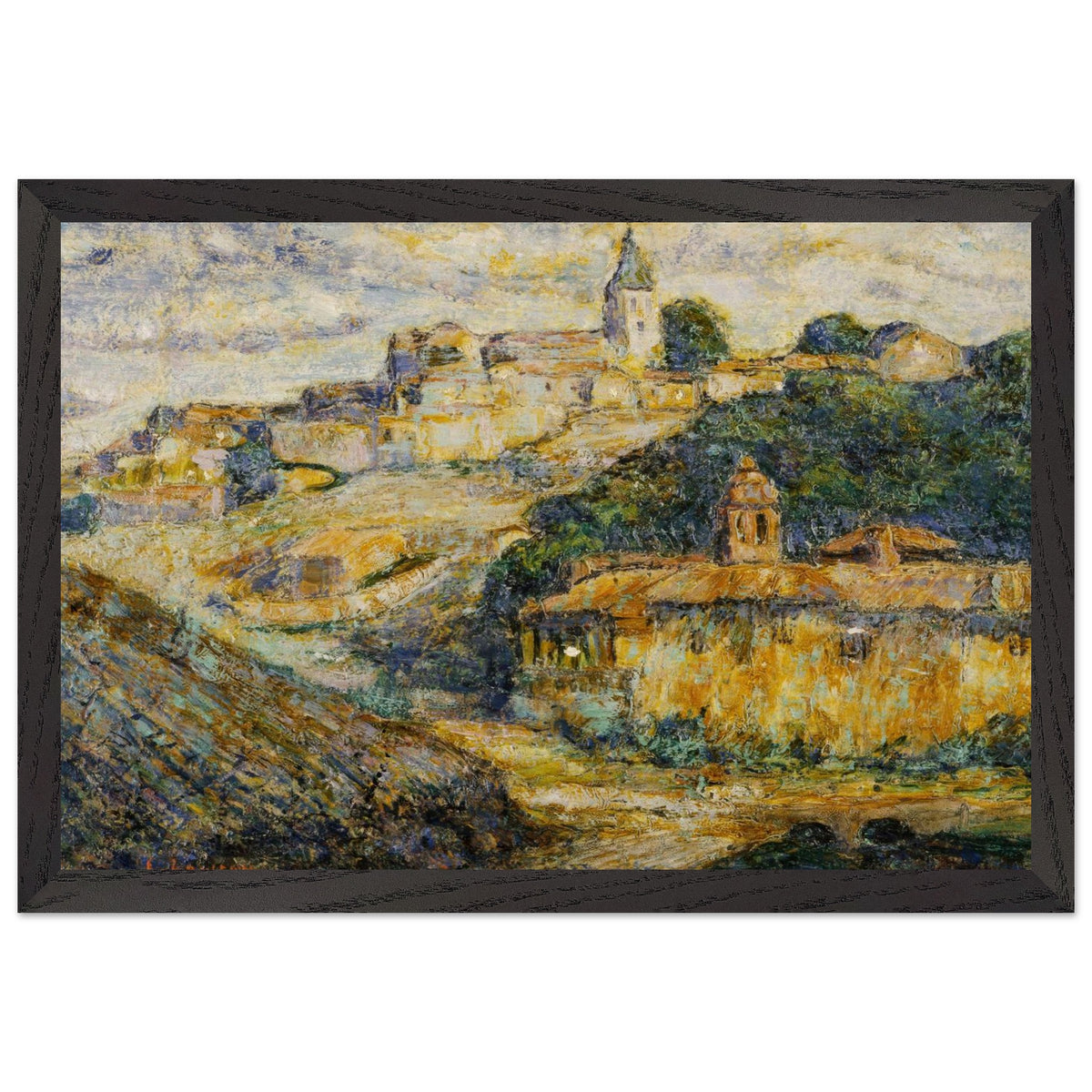Twilight in Spain by Ernest Lawson, framed poster, view 2