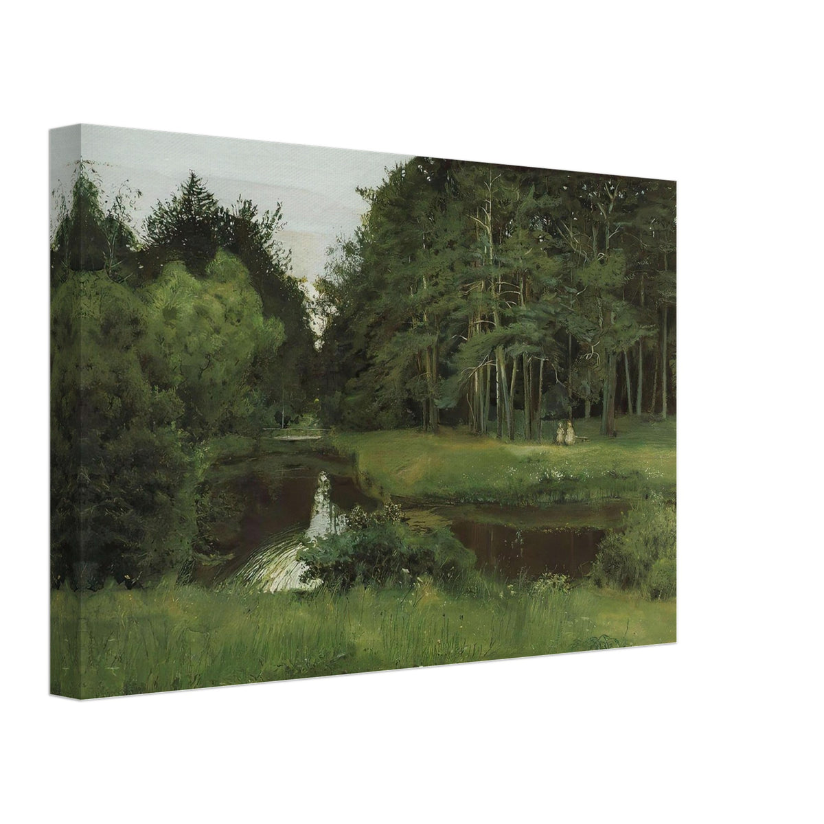 Twilight in the Old Park by Konstantin Somov, canvas, view 2