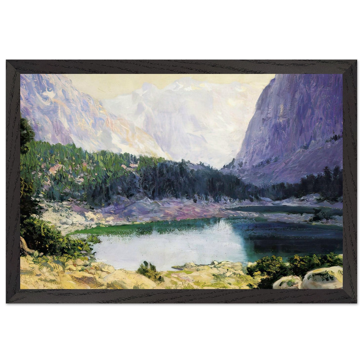 Twin Lakes, High Sierra by Guy Rose, framed poster, view 2