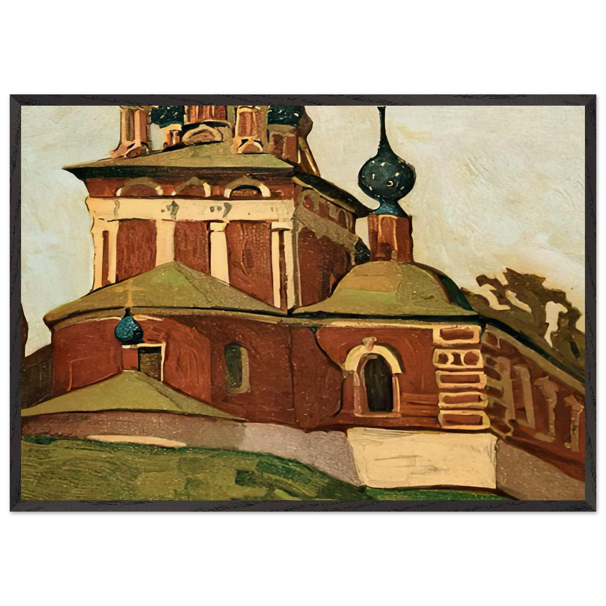 Uglich. Church of Prince Dmitry by Nicholas Roerich, framed poster, view 3