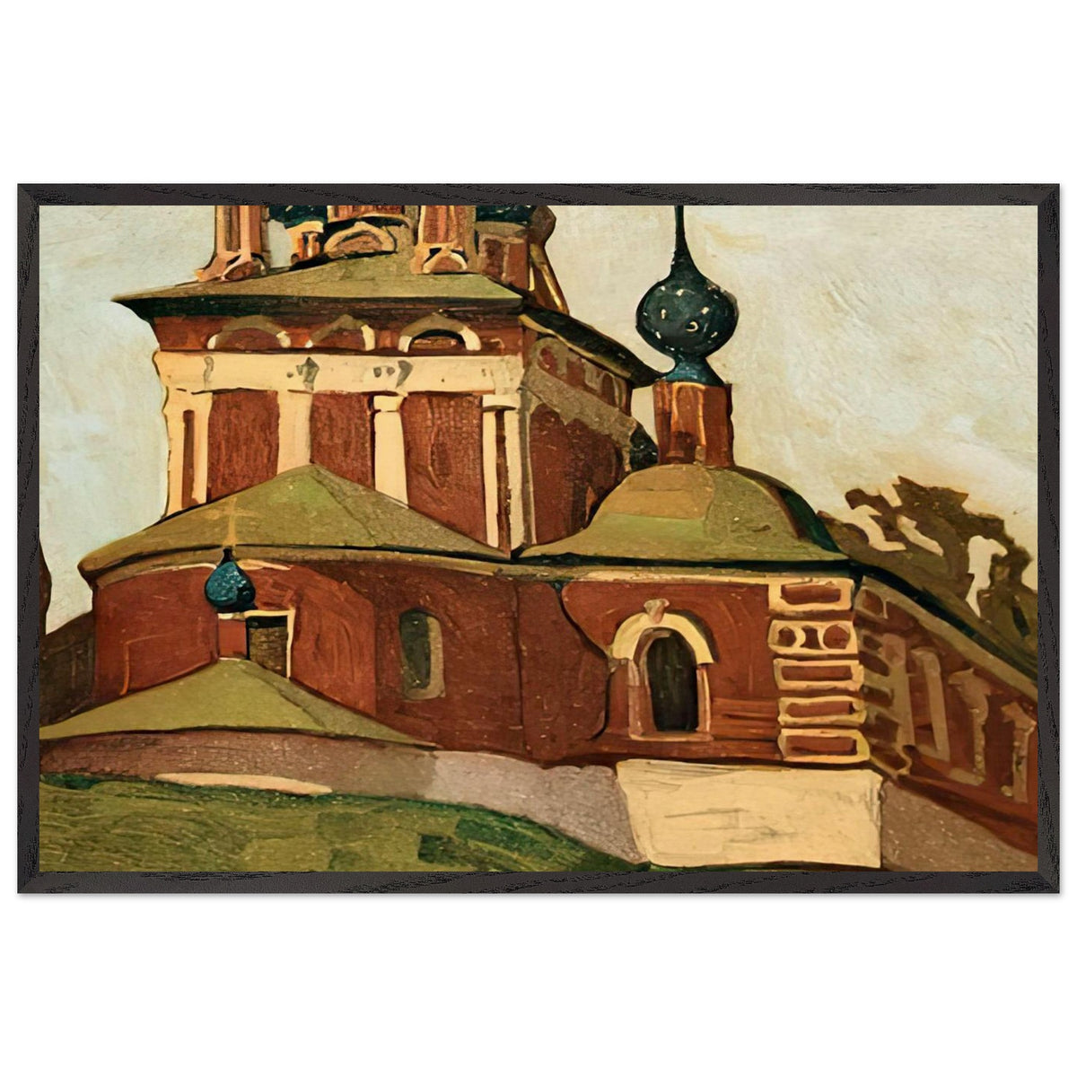 Uglich. Church of Prince Dmitry by Nicholas Roerich, framed poster