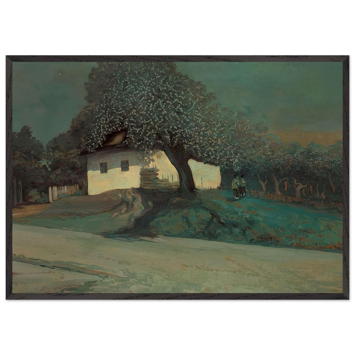 Українська хата (Ukrainian Cottage) by Trush Ivan Ivanovych, framed poster, view 3