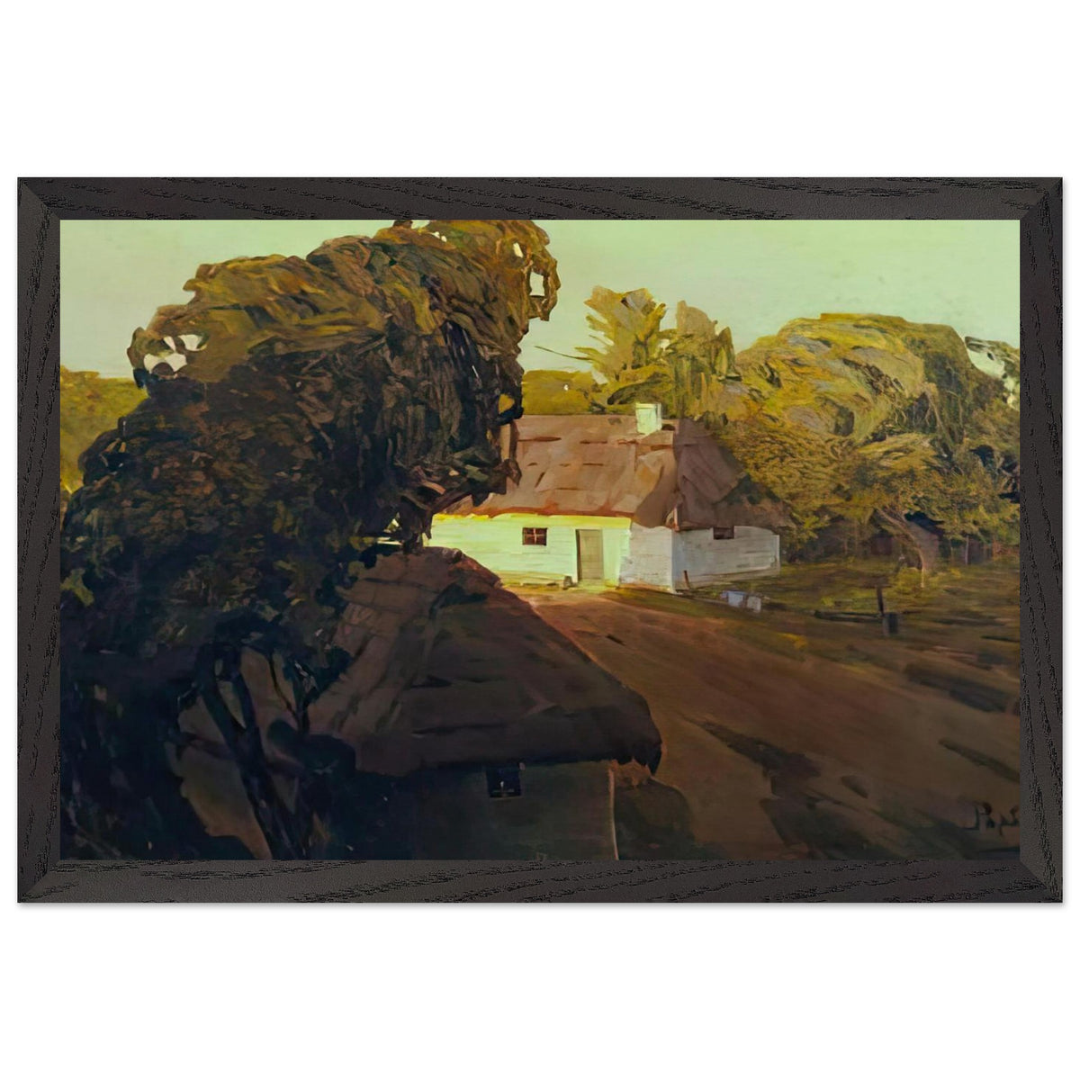 Ukrainian Landscape by Nicholas Roerich, framed poster, view 2