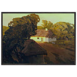 Ukrainian Landscape by Nicholas Roerich, framed poster, view 3