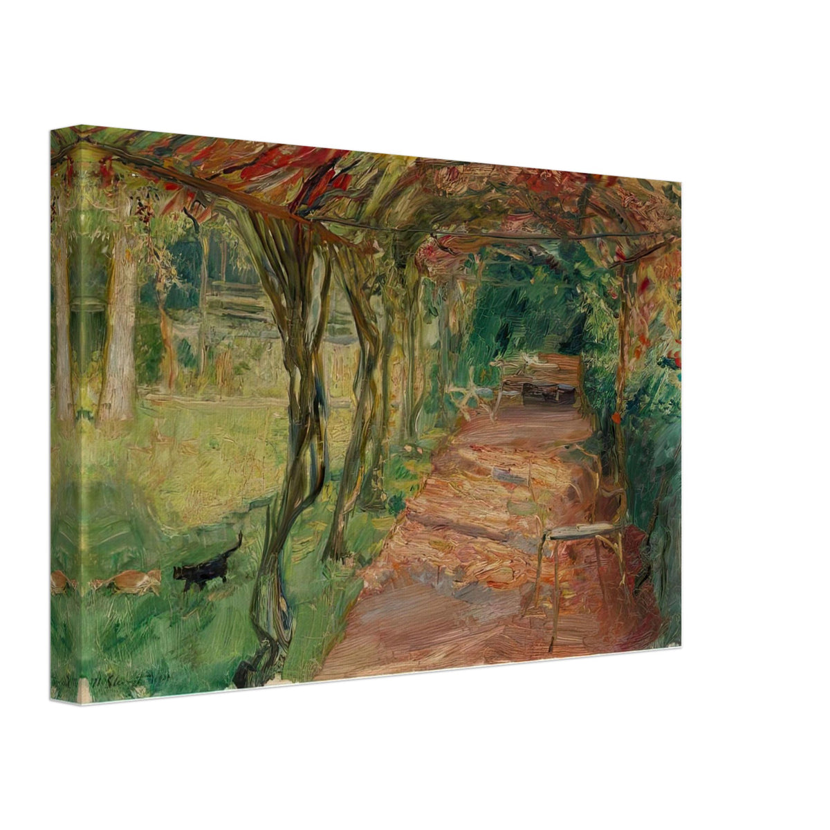 Under an Arbour by Max Slevogt, canvas, view 2