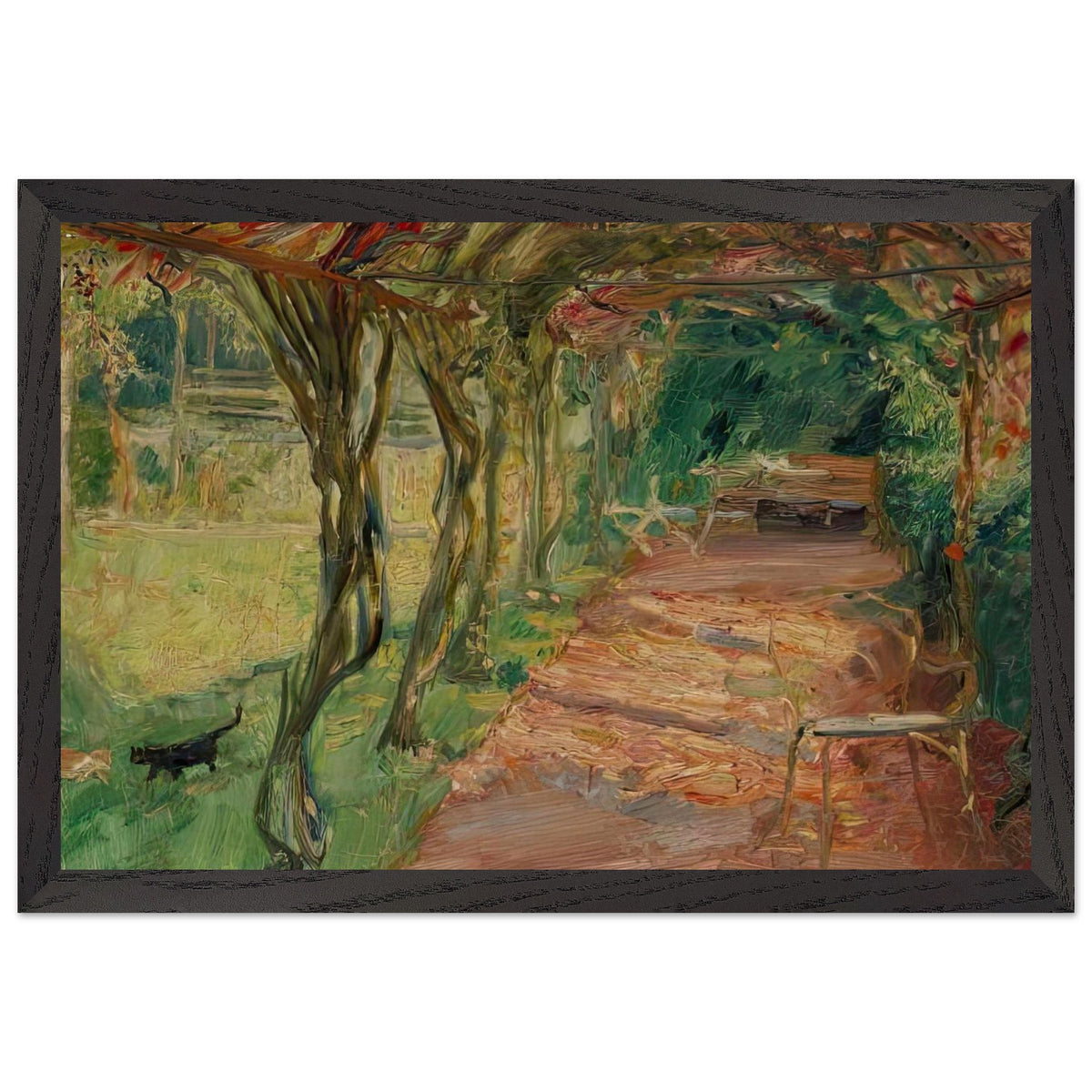 Under an Arbour by Max Slevogt, framed poster, view 2