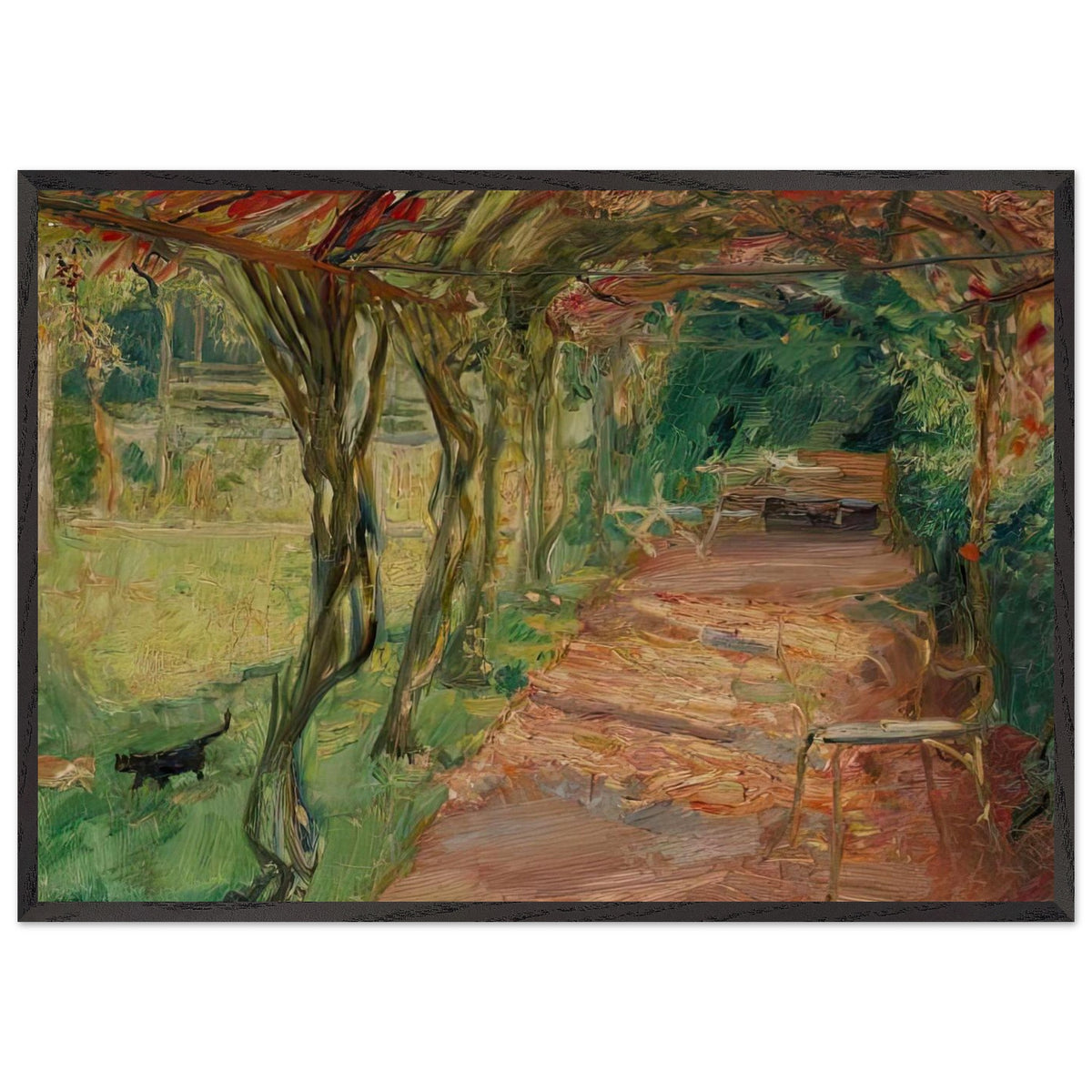 Under an Arbour by Max Slevogt, framed poster, view 3