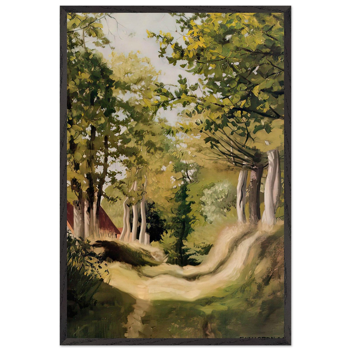 Undergrowth by Felix Vallotton, framed poster
