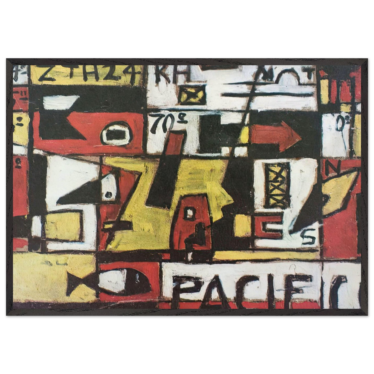 Untitled by Joaquin Torres Garcia, framed poster, view 3