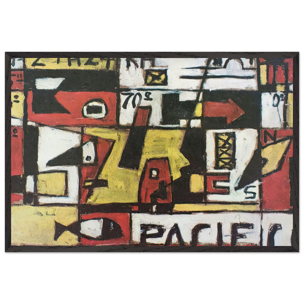 Untitled by Joaquin Torres Garcia, framed poster