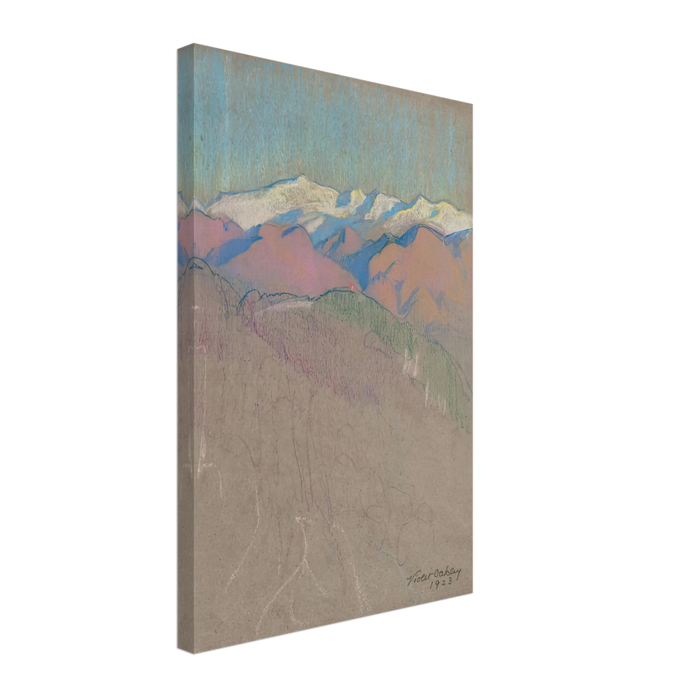 Untitled (Mountain Landscape) by Violet Oakley, canvas