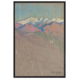 Untitled (Mountain Landscape) by Violet Oakley, framed poster