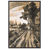 Út a Városba by Scheiber Hugó, framed poster