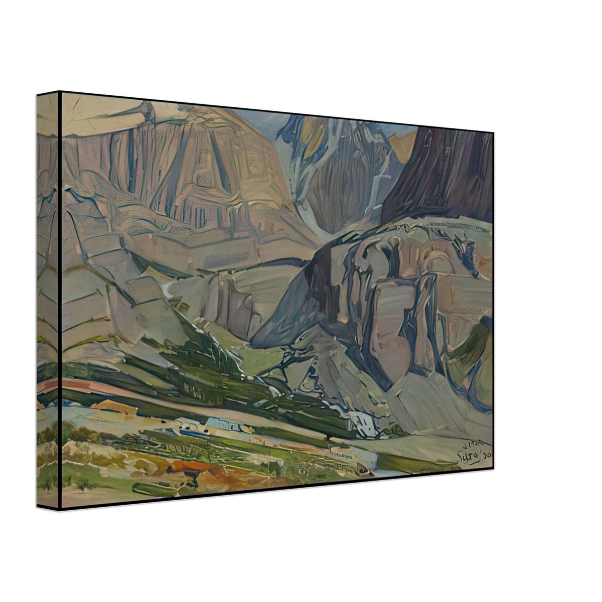 Valley and Stream, Oesa Trail, Lake O Hara by J. E. H. MacDonald, canvas, view 2