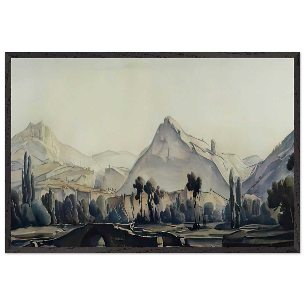 Valley by Konstantin Bogaevsky, framed poster