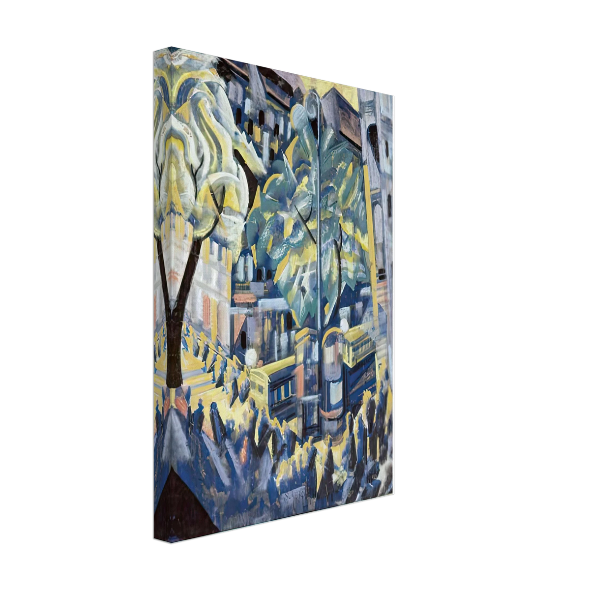 Város Fénye 1920 by Scheiber Hugó, canvas, view 2