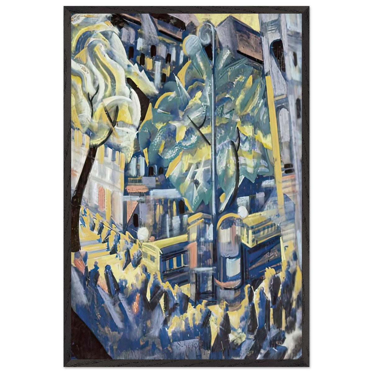 Város Fénye 1920 by Scheiber Hugó, framed poster