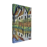 Város Patakkal by Scheiber Hugó, canvas, view 2