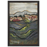 Város by Scheiber Hugó, framed poster, view 2