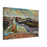 Város Szélén 1920 by Scheiber Hugó, canvas, view 2