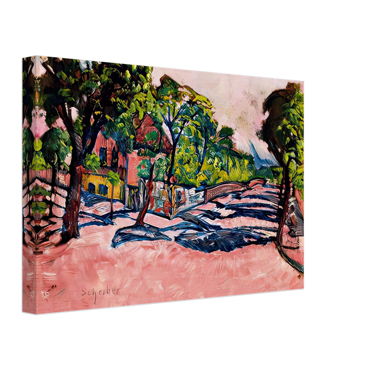 Városliget Részlet by Scheiber Hugó, canvas, view 2