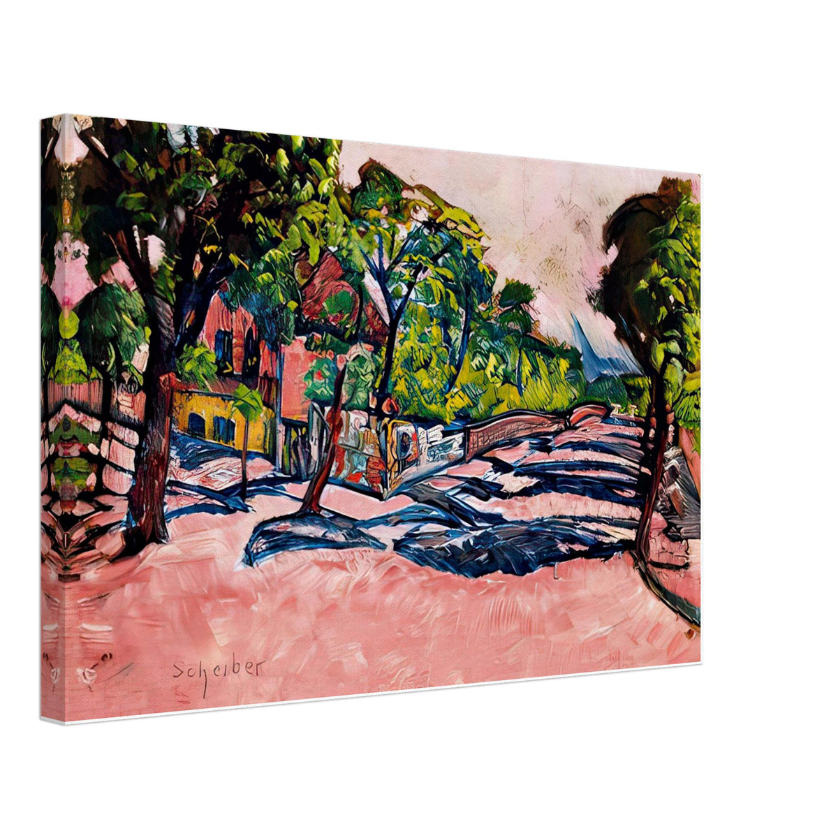 Városliget Részlet by Scheiber Hugó, canvas