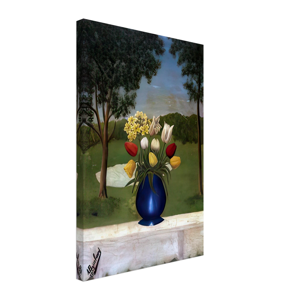 Vase aux Tulipes by Andre Bauchant, canvas
