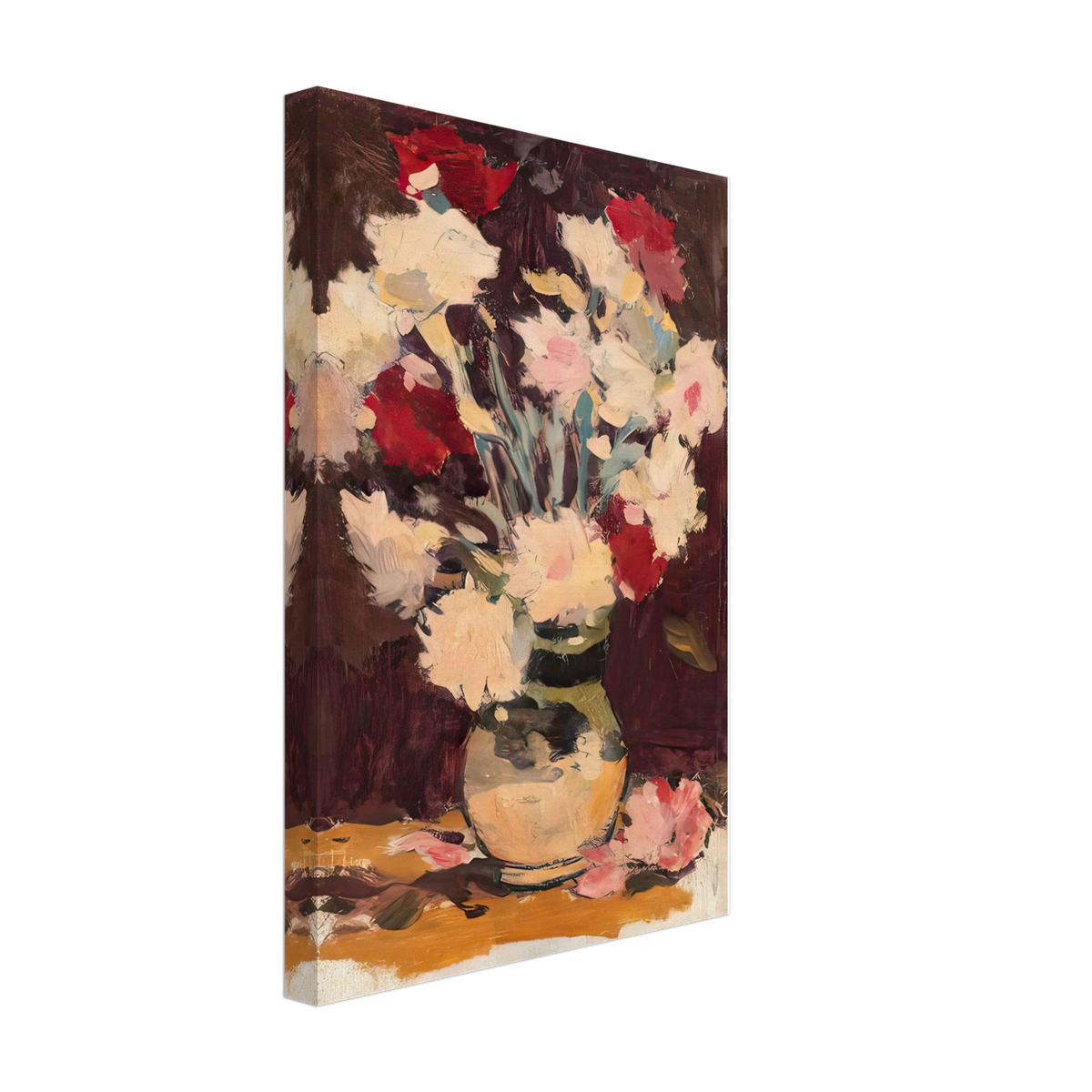 Vase with Carnations by Stefan Luchian, canvas, view 2