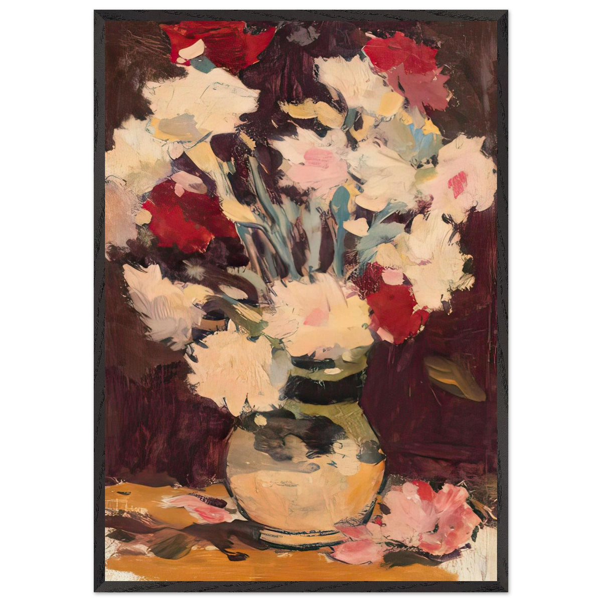 Vase with Carnations by Stefan Luchian, framed poster, view 3