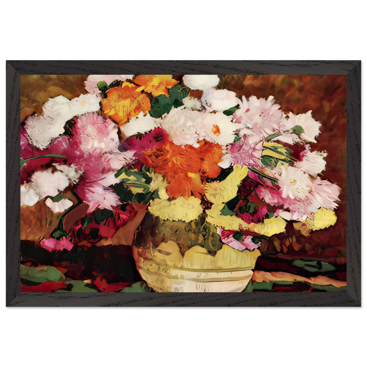 Vase with Chrysanthemums by Stefan Luchian, framed poster, view 2