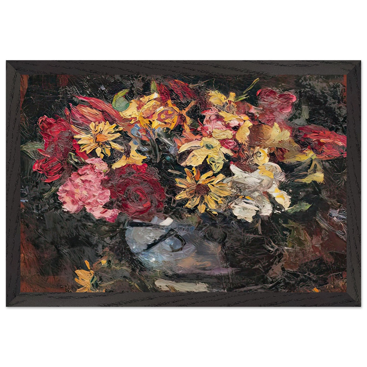 Vase with Field Flowers by Octav Bancila, framed poster, view 2