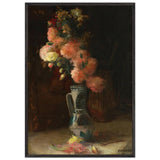 Vase with Roses and Chrysanthemums by Ipolit Strambu, framed poster, view 3